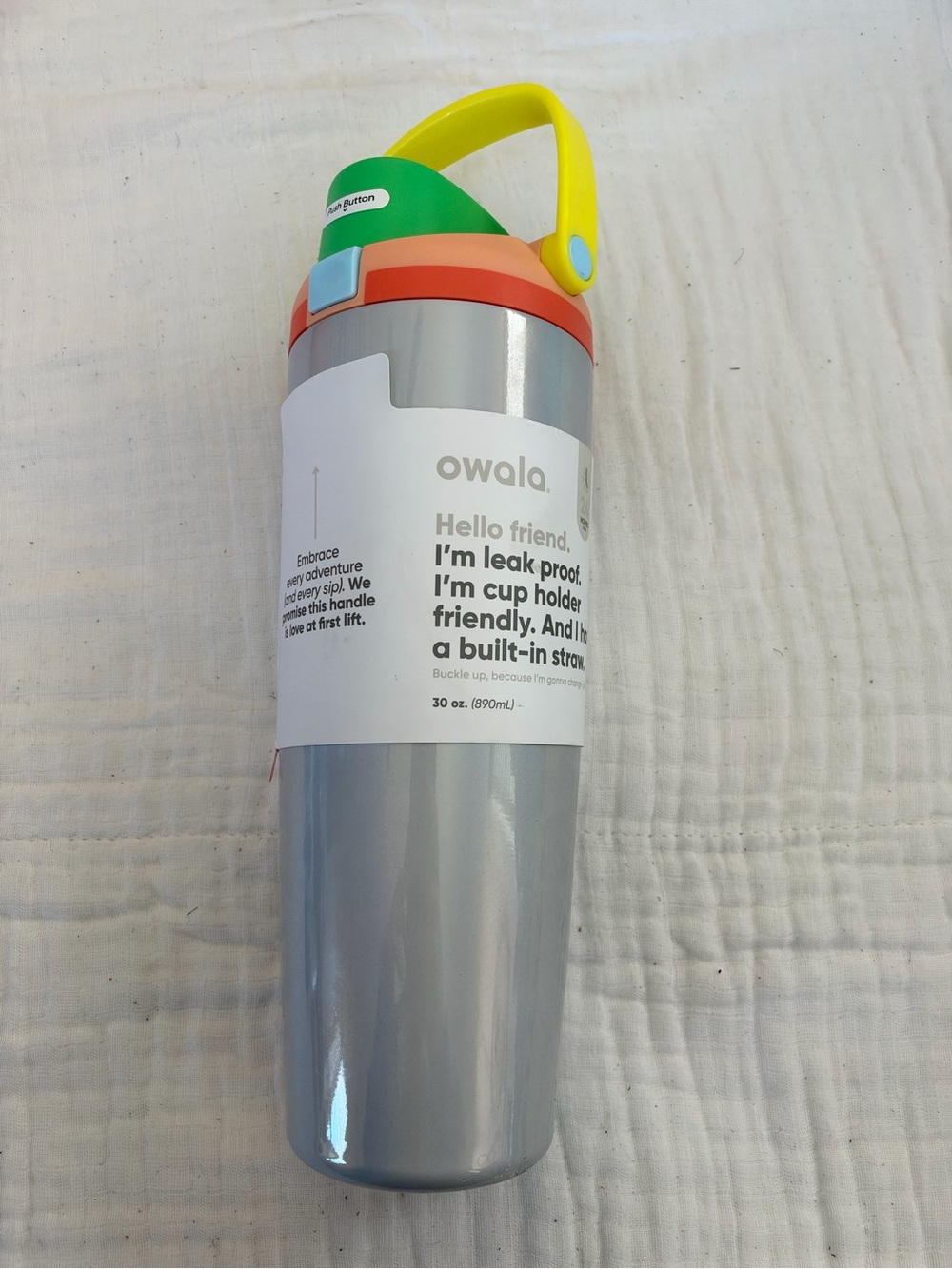 NWT Owala 30oz FreeSip Sway Stainless Steel Water Bottle